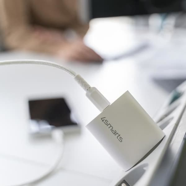 Laddare 20W - 4smarts - VoltPlug - USB C PD - USB C-kabel - Snabbladdning