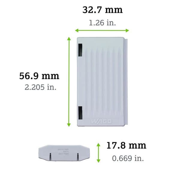 WAGO Gelbox 207-1372 för 221 Inline - Skydd IPX8, låda med 4 (grå)