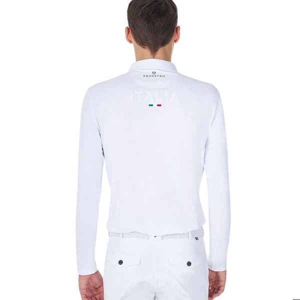 Långärmad tävlingspolo Equestro X Fise