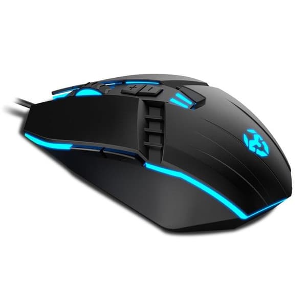 Souris Gaming - KROM - KALAX - Optisk sensor 3200 dpi - LED-belysning - 7 knappar