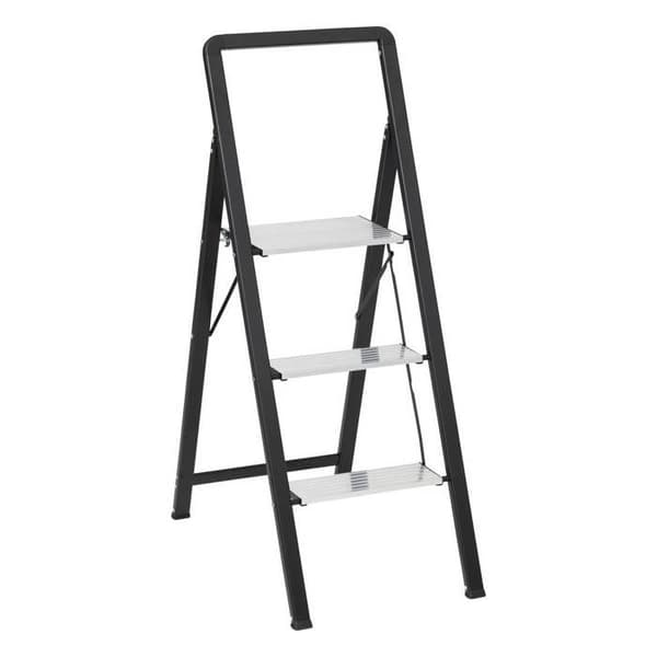 Grå aluminiumstege 3 steg H105cm - 5 five simply smart