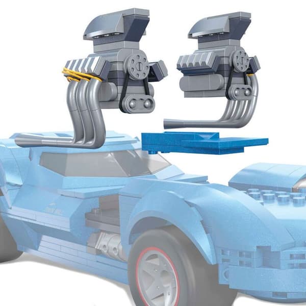 MATTEL Hot Wheels Twin Mill Mega Construx - Byggset 635 delar, blå