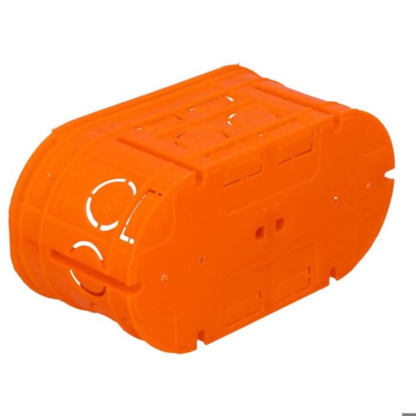 Djup inbyggnadsbox med skruv, orange, M2x60F Multiwall