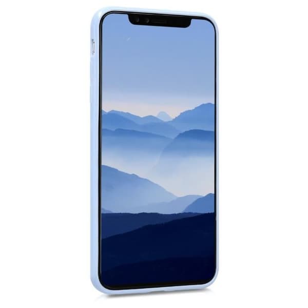 kwmobile Silikonskal matt för Apple iPhone XS Max – Ljusblå