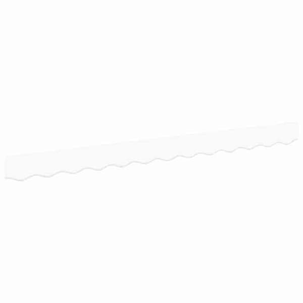 vidaXL Ersättning av valance Vit 3 m Polyester 42000765
