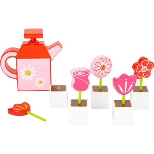 Blomset med vattenkanna