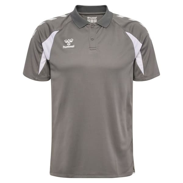 Polo Hummel Core 2.0 - stålgrå/vit