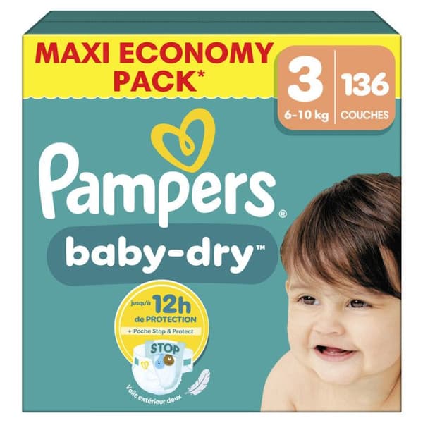 PAMPERS BABY DRY MAXI T3 X136