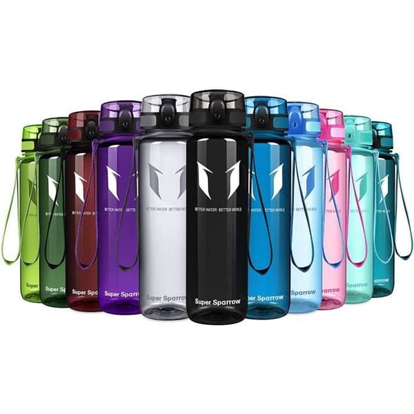 Super Sparrow Vattenflaska - Flaska, 500ml, Slät-Svart