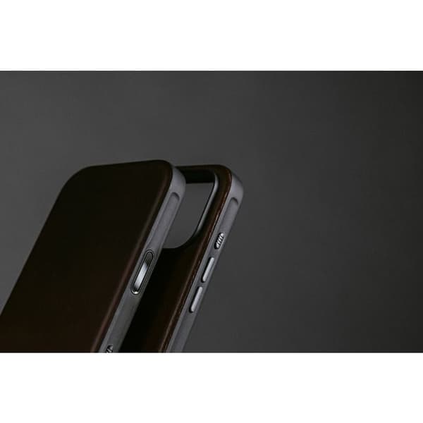 Coque - NOMAD - iPhone 17 Pro Max - Full grain läder - MagSafe-kompatibel - Brun
