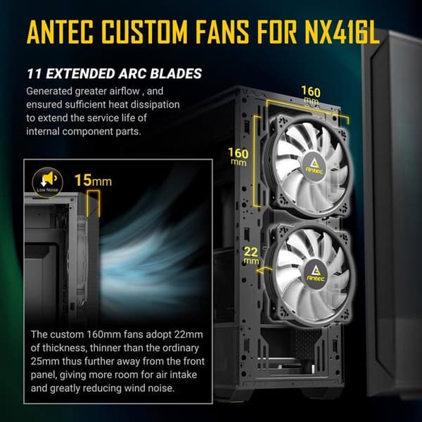 ANTEC NX416L Svart