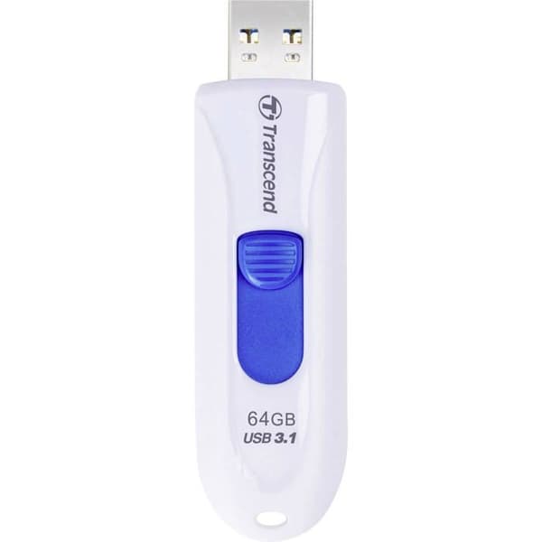 TRANSCEND JETFLASH 790 USB-nyckel - 64 GB - Vit