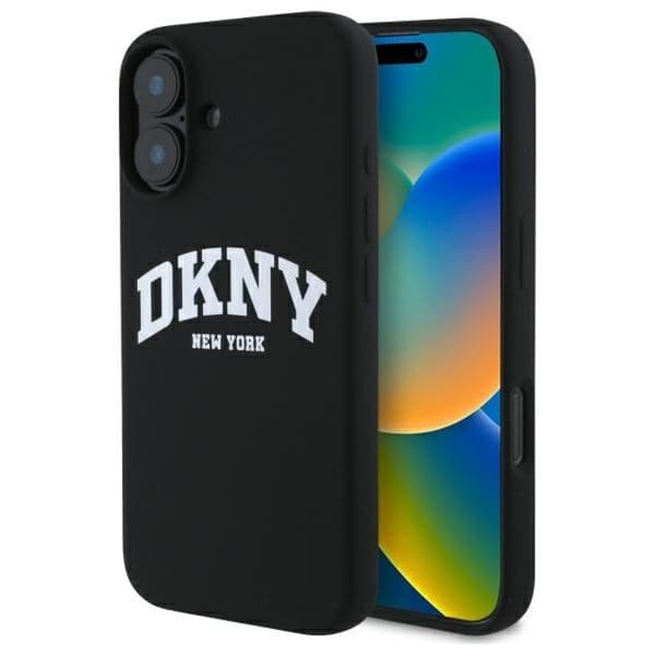 Coque för iPhone 16 - DKNY - Flytande silikon - Tryckt logotyp - Optimalt skydd
