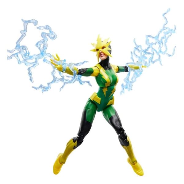 Samlarfigur - MARVEL - Electro (Francine Frye) - 15 cm - 4 tillbehör - Ledad