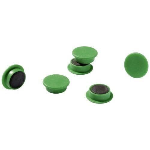 Slitstark 475205 Box med 20 magneter 21mm grön