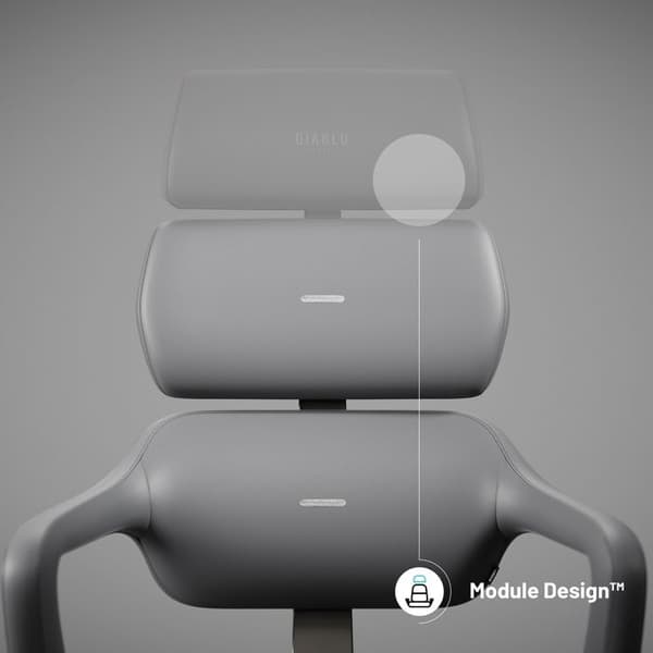 Kontorsstol design Diablo V-Modular: Skuggrå
