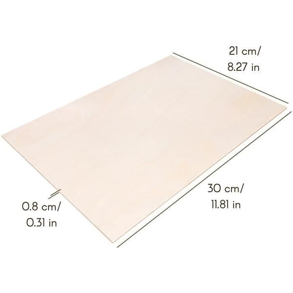 Sperreved - Kreativ Dekor - A4 - 10 Paneler - 8mm - Mat Finish