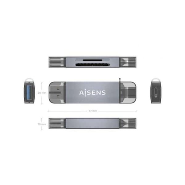 KORTLÄSARE AISENS SD MICRO SD MMC RS-MMC MMC MICRO USB-C NU