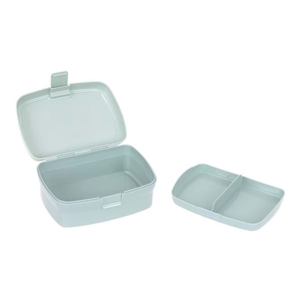 Lunchbox - LASSIG - Tiny Drivers Flygplan - Gråblå multicolor - 17x13x7 cm - Barn