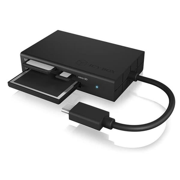 RaidSonic ICY BOX IB-CR401-C3 Kortläsare (SD, CF, microSD, microSDHC, SDXC, microSDXC, SDHC UHS-I, SDXC UHS-I, microSDHC...
