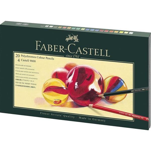 Mixed Media Polychromos + Castell 9000 presentset