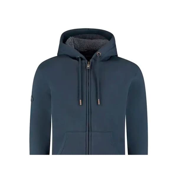 Sweat Superdry Herr Borg Fodrad Blå Bomull