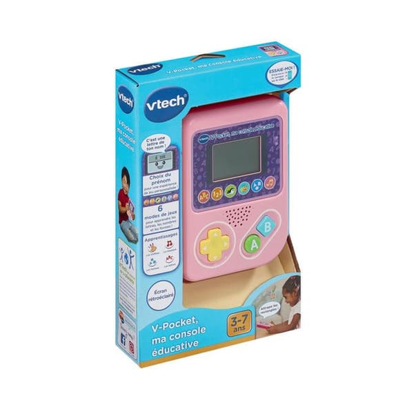 VTECH - V-POCKET, MIN UTBILDNINGSKONSOL ROSA - Rosa