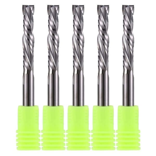 Komprimeringsfräsar EU_HOZLY 5-pack Karbid av Volfram 6 mm 2 Flöjtar