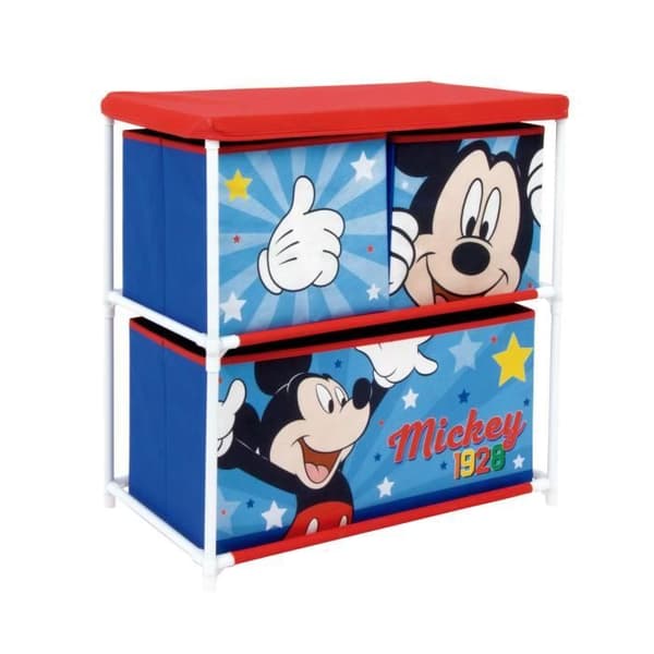 DISNEY MICKEY - Förvaringsenhet med 3 korgar