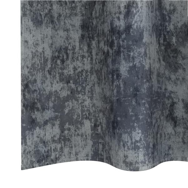 Sammet Gardiner 2 St med Silver Ögla 260x140 cm