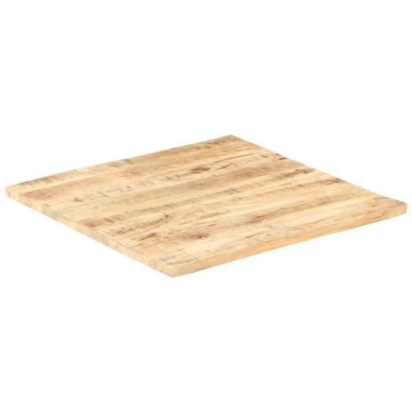 Solid mangoträdsbordsskiva 25-27 mm 80x80 cm