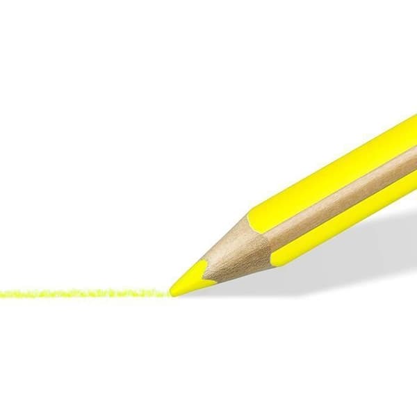 Överstrykningspenna - STAEDTLER - Textsurfer - Neon Gul - Triangulär - Pack om 12