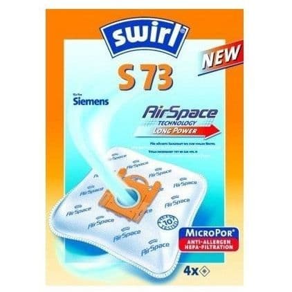 Swirl 193295 S73 AS Vacuum Bag 3x4 Pack