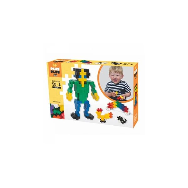 Utbildande byggspel - PLUSPLUS - Midi BIG Box - 50 bitar - Midi BIG format - Monteringsspel
