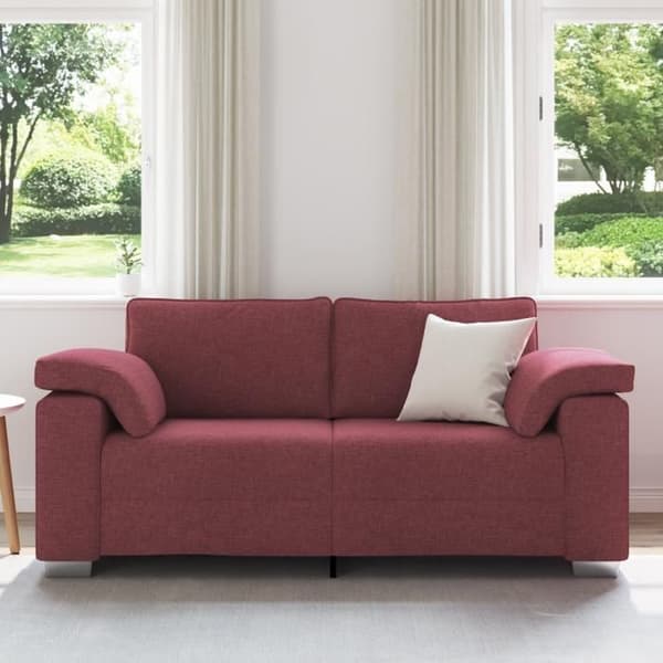Vinröd Soffa Loveseat 140 cm Tyg