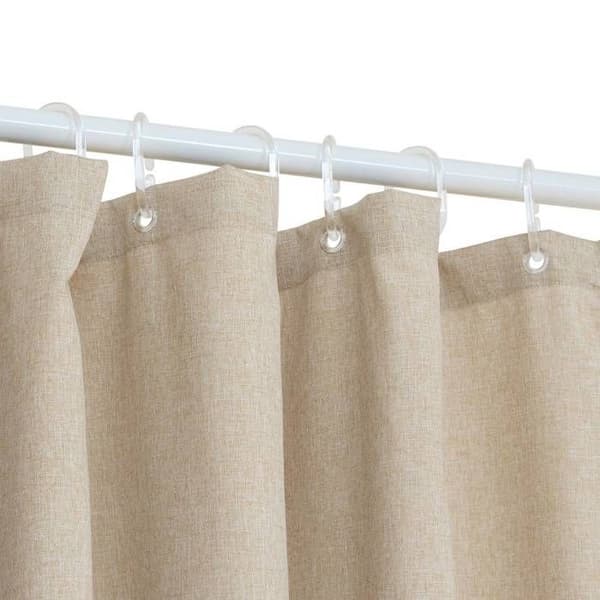 Duschdraperi L180cm beige linneeffekt - 5 five simply smart