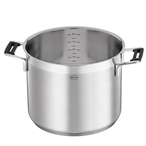 Gryta - Rösle Silence Pro - Ø 24cm - Rostfritt stål - Silikonkant
