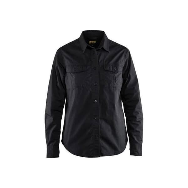 Blaklader dam twill skjorta - svart