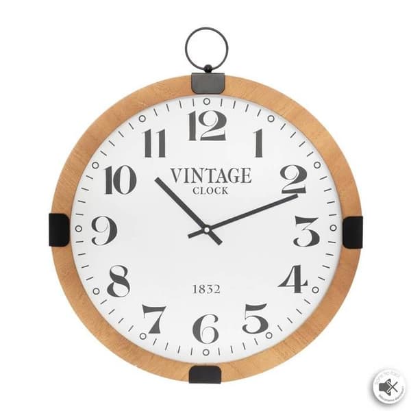 Klocka "Gousset" brun D38cm - Atmosphera Inredningsdesigner