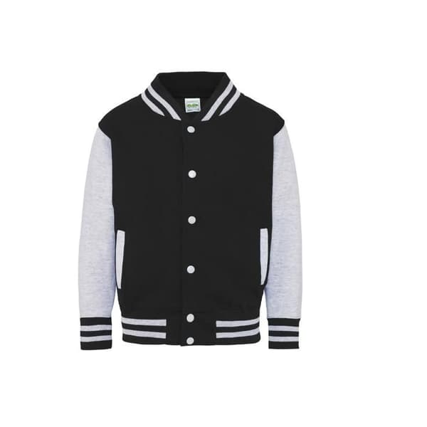 Bomberbarn Just Hoods Baseball - jet black/heather grey
