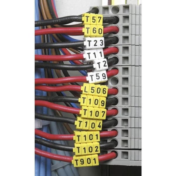 HellermannTyton WIC2-GUL-PA66-GE Klipp för märkning 561-02754
