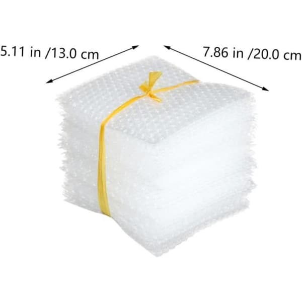 Operitacx 100Pcs Bubbelkuvert Vita Kuvert Transparenta Bubbelkuvert Polykuvert [937]