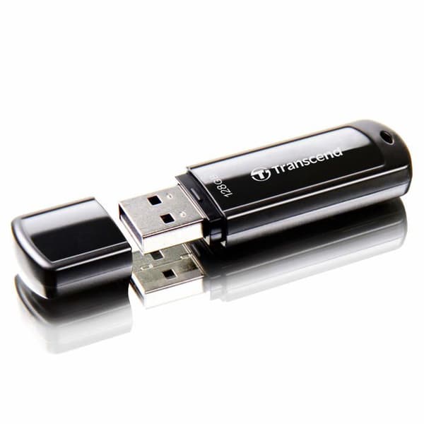 TRANSCEND JETFLASH 700 USB-nyckel - 128 GB - Svart - USB 3.0