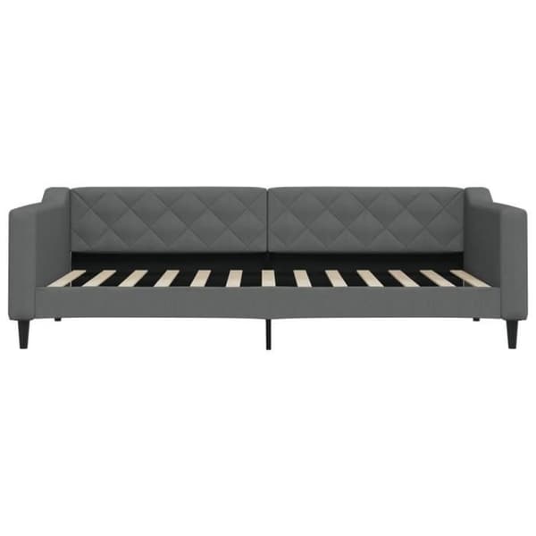 vidaXL Grå sängsoffa 90x200 cm tyg 354162