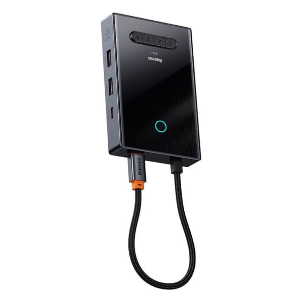 Adapterhub 8 i 1 HDMI DisplayPort VGA USB-A USB-C - grå