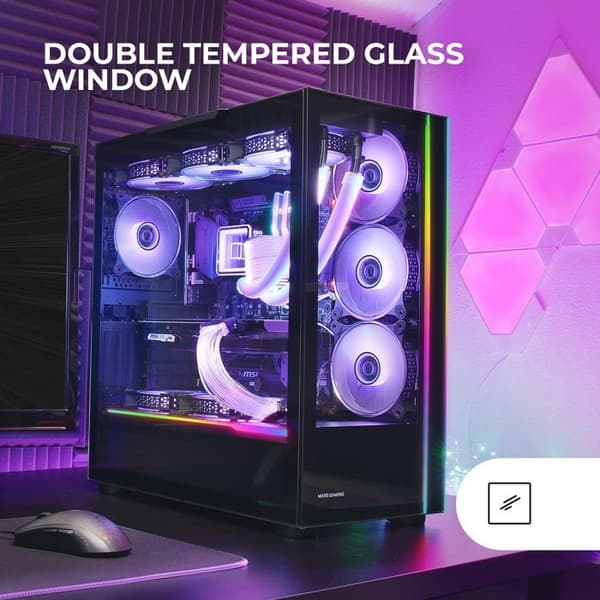 PC-chassi - Marsgaming - MC-ULTRA - E-ATX XXL - Vattenkylning - ARGB