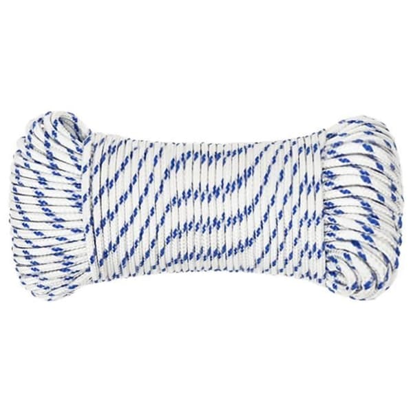 152271 vidaXL Båtrep Vit 3 mm 100 m Polypropen