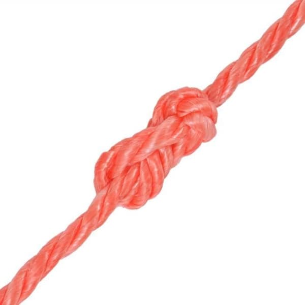 vidaXL Twisted rep Polypropen 10 mm 250 m Orange