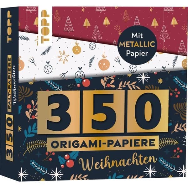 Papper att vika Origami Jul 350 ark