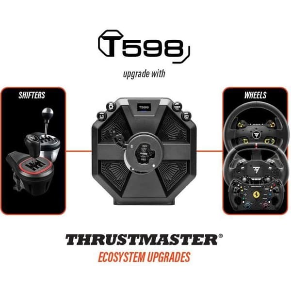 Ratt med bas + pedal - THRUSTMASTER - T598 P - Direkt Axial Drive - PC, PS4, PS5